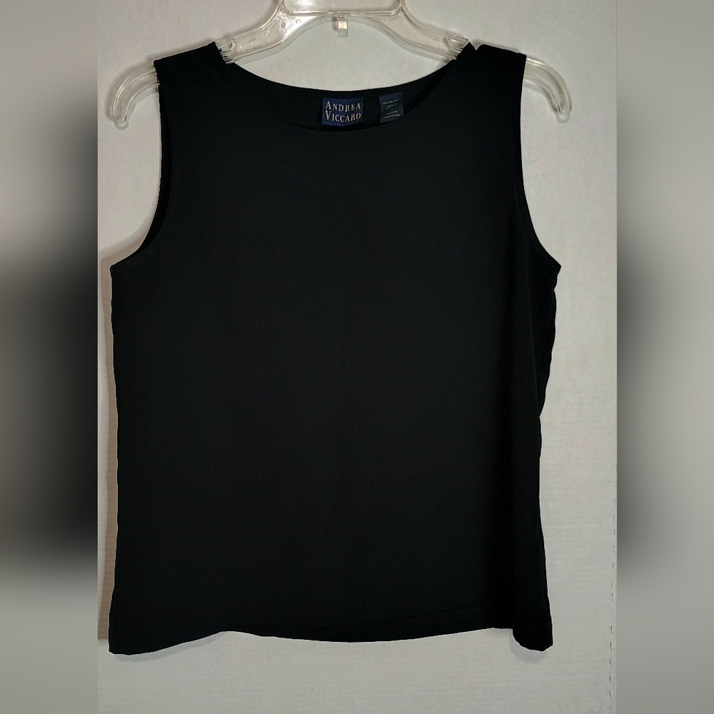 Andrea Viccaro Black Sleeveless Top Size Medium